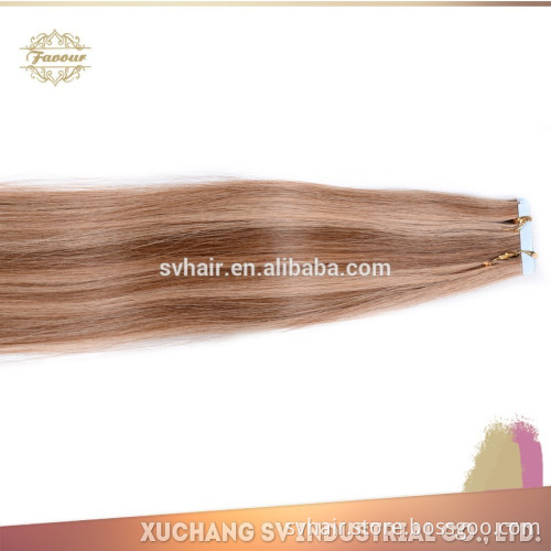 high quality P-color PU tape human hair weft full head 3M tape-in extensions 100% human hair remy pu tape hair extension